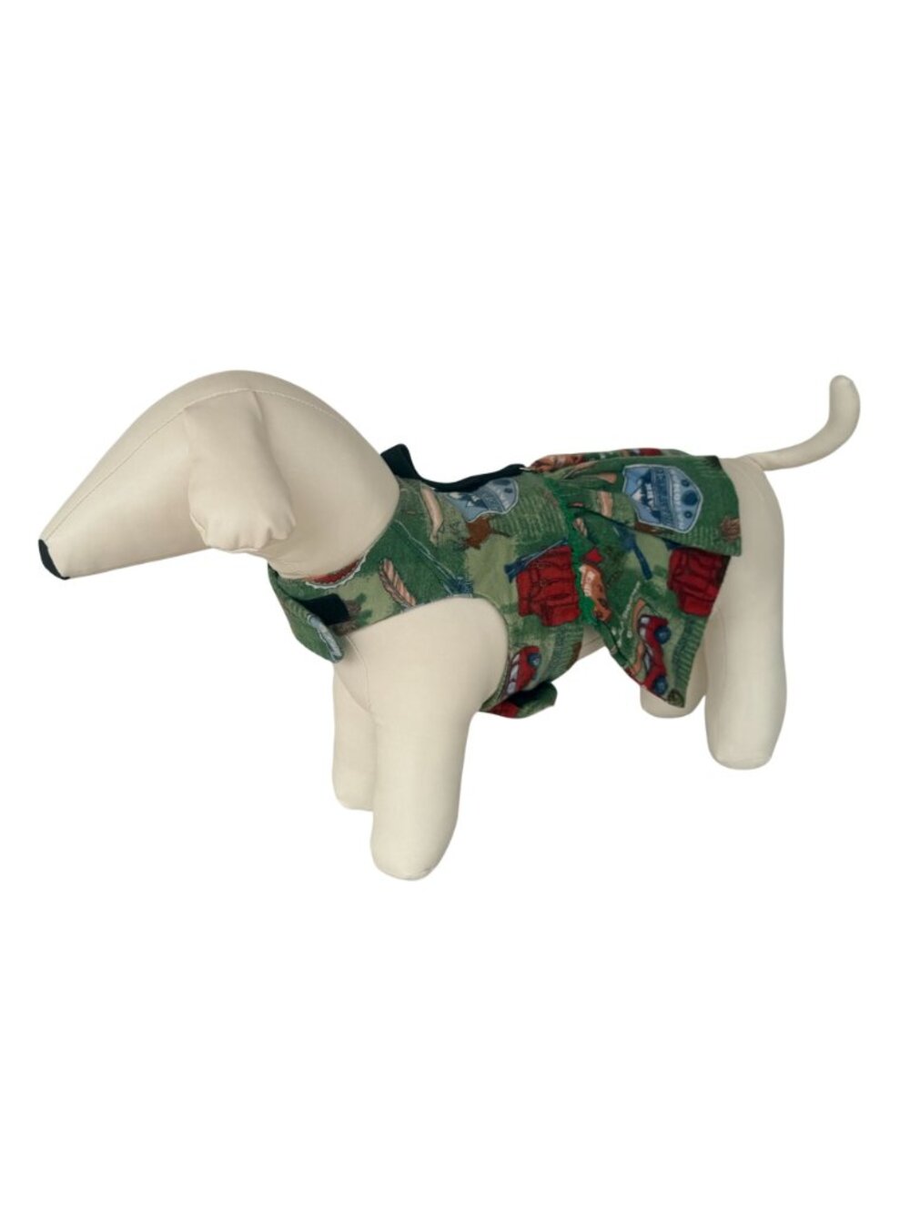 Handmade Small Dog Adjustable Outfit w Harness Camping Outdoor Fishing - Picture 9 of 15
